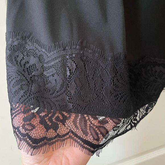 ASOS Rich Black Babydoll Style Off the Shoulder Women’s Size 4 - Picture 8 of 16